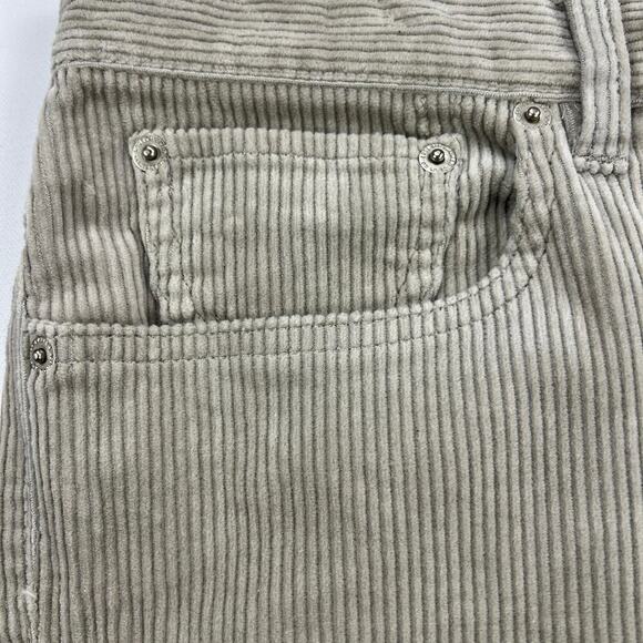 Lauren Jeans Co. High Rise Wide Wale Classic BootCut Corduroy Jeans Tan Size 14 - Picture 6 of 13